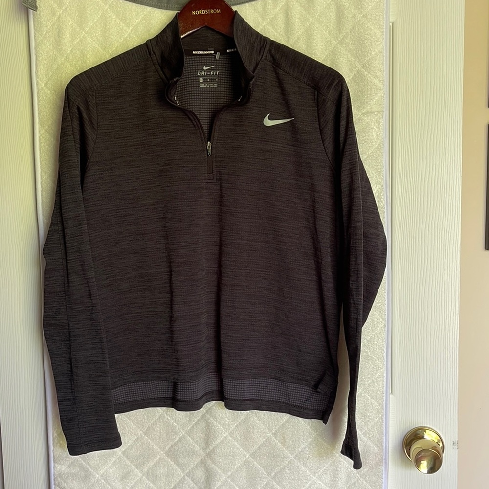Nike Dri-Fit 1.5 Zip Women’s Top, Dark Gray, Size M